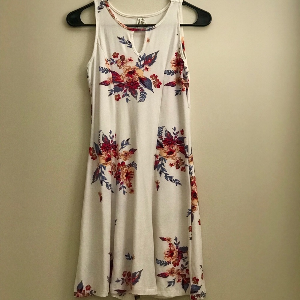 White Floral Dress